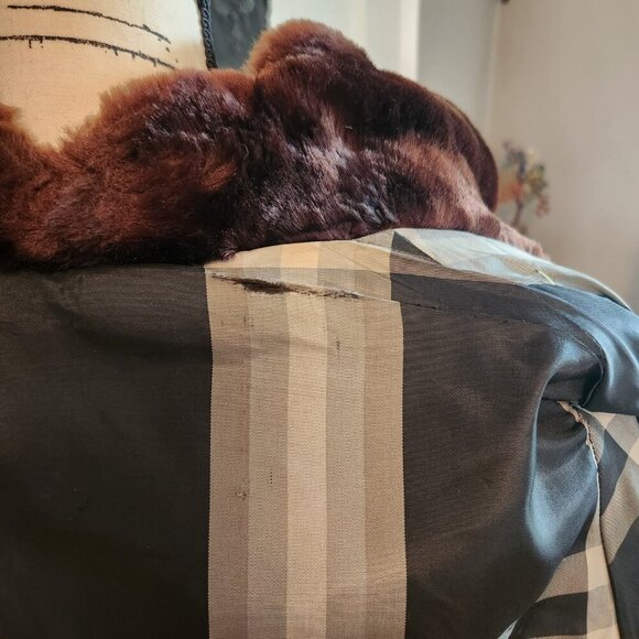 Luxurious Faux Fur Brown Short Coat Sz M - Picture 13 of 14